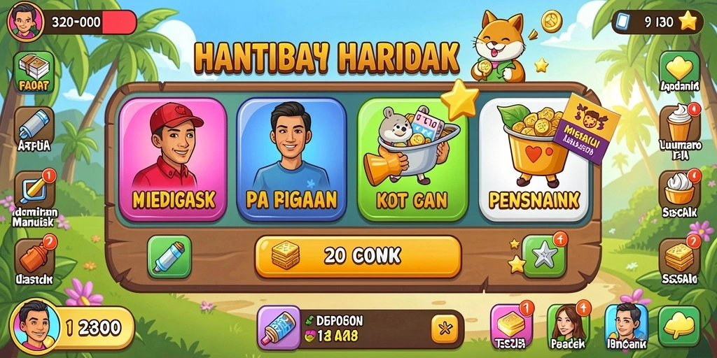 Ilustrasi level dengan tantangan menarik dan grafis berkualitas.