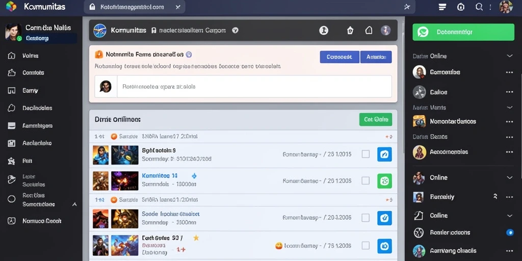 Screenshot menampilkan fitur turnamen yang menarik.