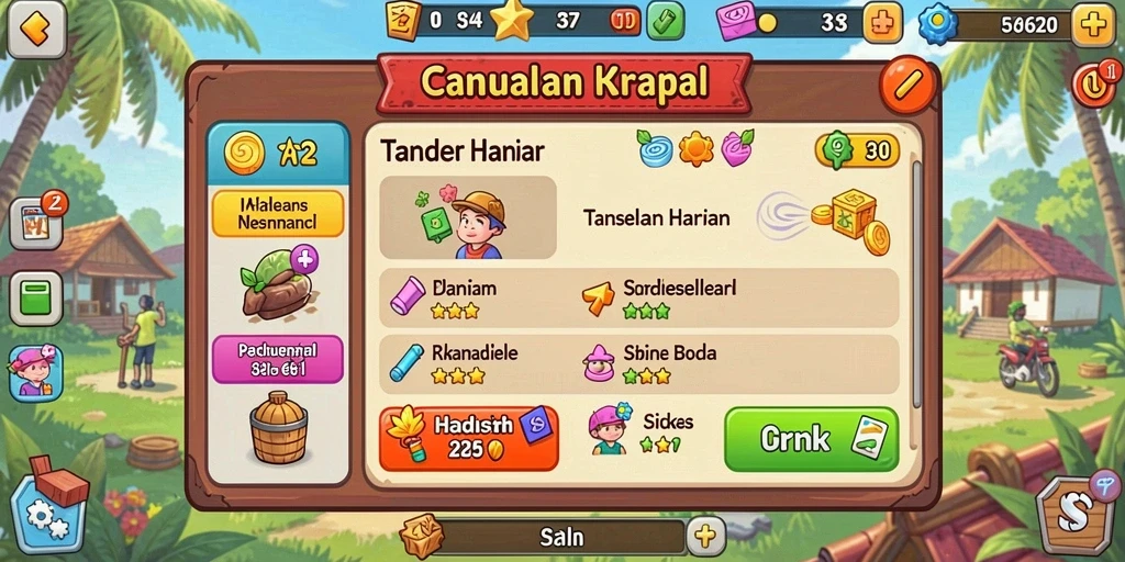 Grafis yang memukau dan penuh warna.
